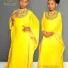 Girls Kaftan Lemon