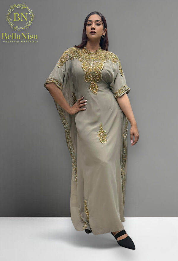 Lubna Abaya Kaftan Mocha