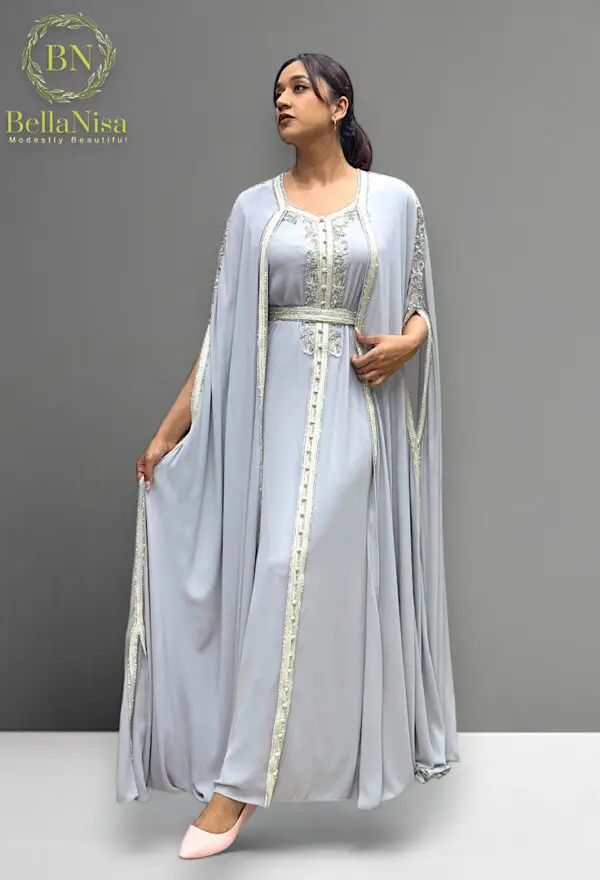 Rawah Kaftan Grey