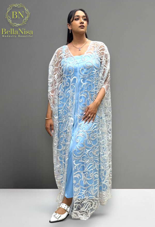 Quloob Kuwaiti Kaftan B.Blue