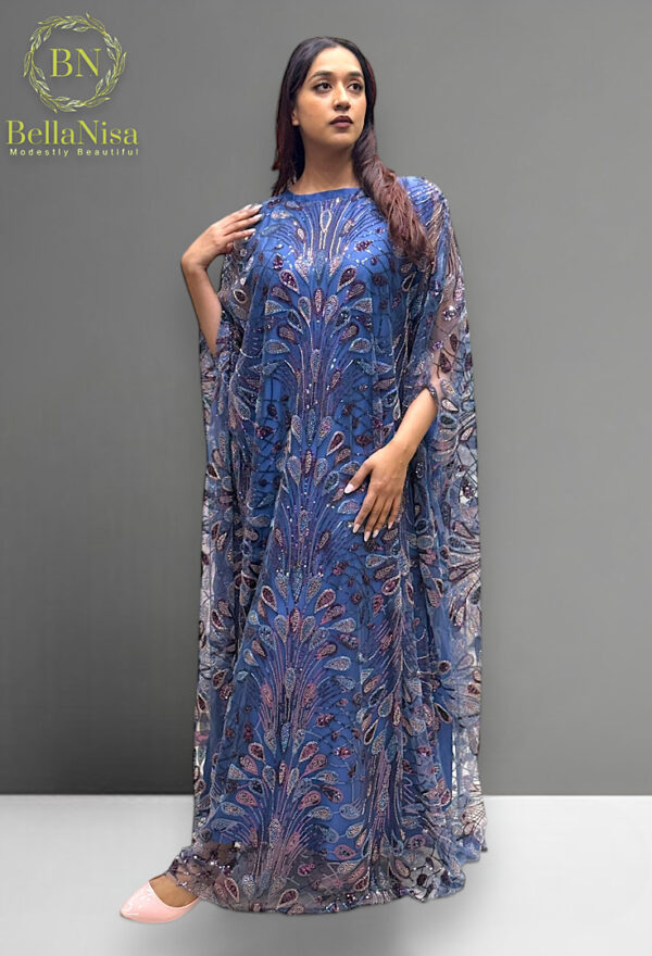 Quloob Kuwaiti Kaftan Blue