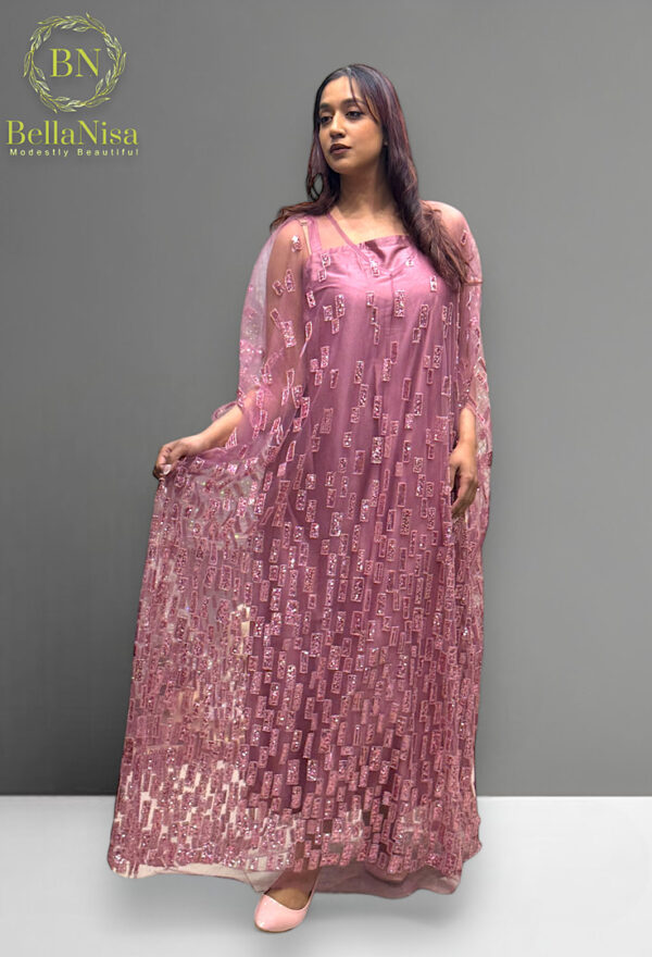 Quloob Kuwaiti Kaftan Blush