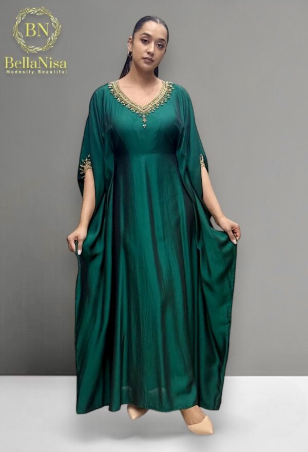 Luna Abaya Kaftan Emerald