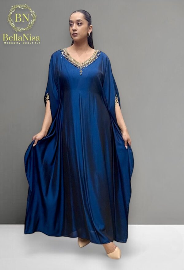 Luna Abaya Midnight Blue