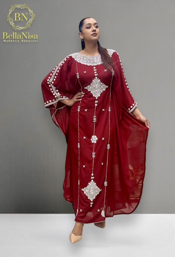 Lila Kaftan Maroon