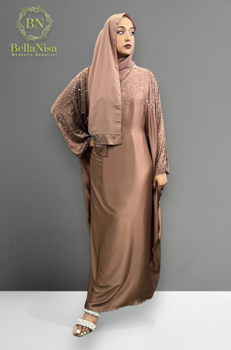 Batwing Abaya Freya Bronze