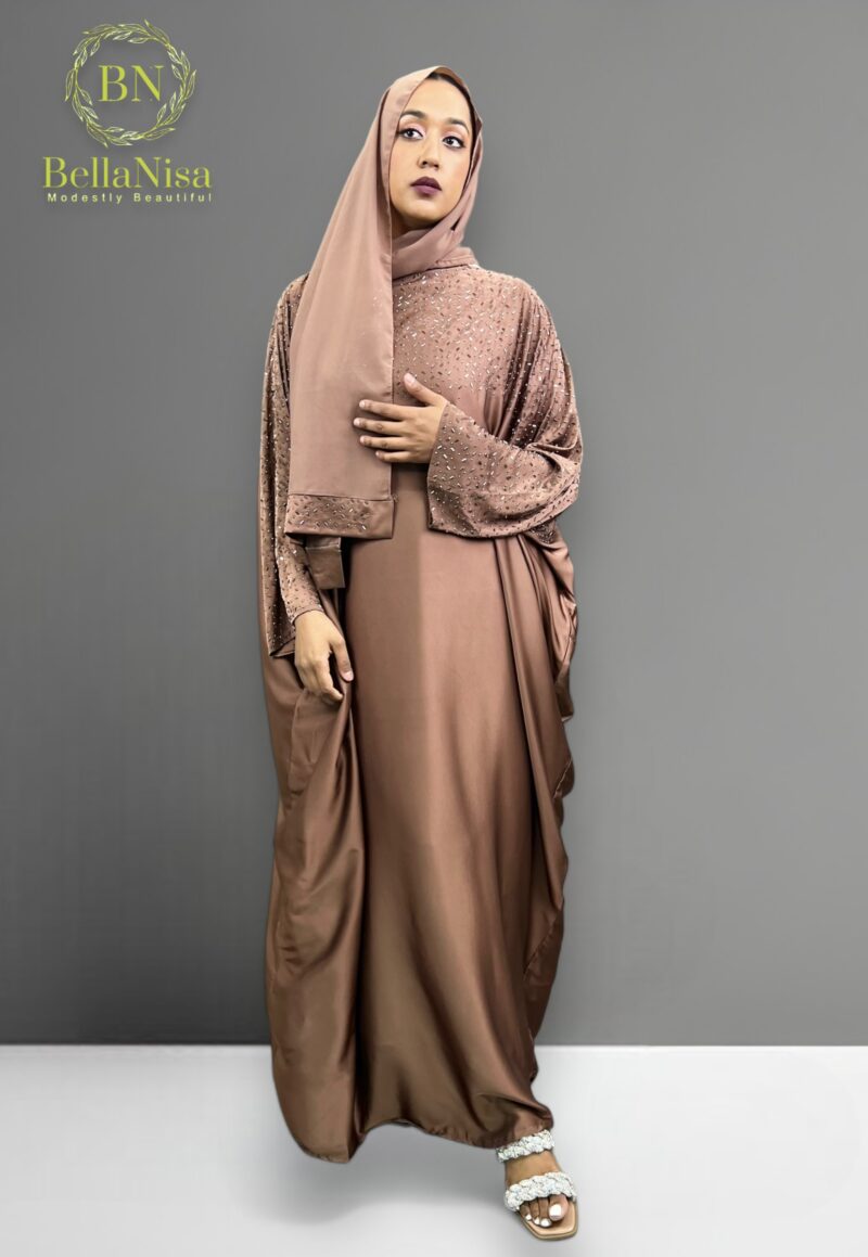 Batwing Abaya Freya Bronze - Image 4