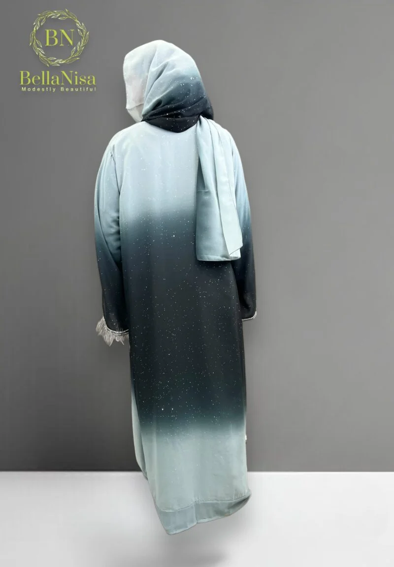 Open Abaya Feather - Image 2