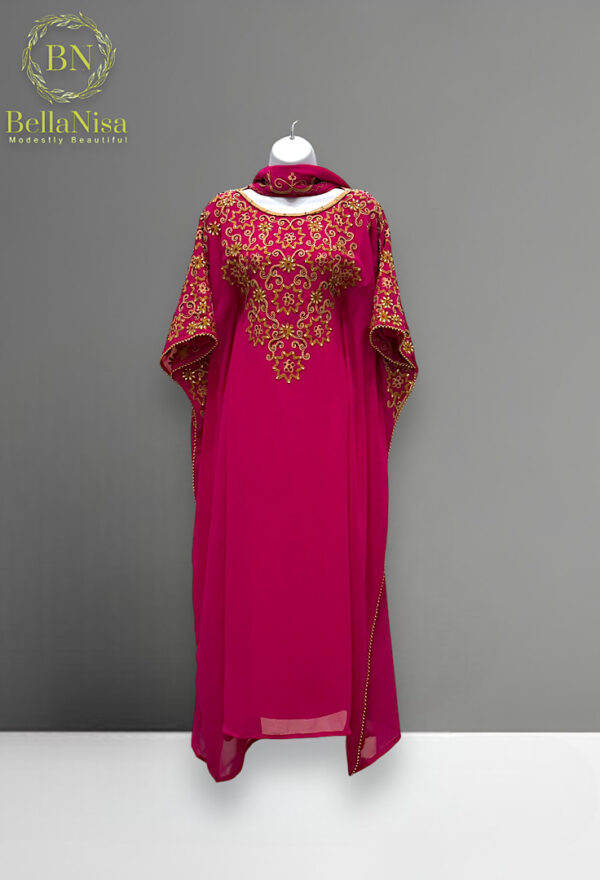 Sanan Girls Kaftan Fuchsia
