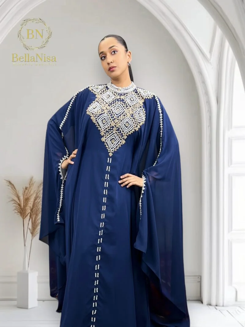 Farasha Abaya Kaftan Navy