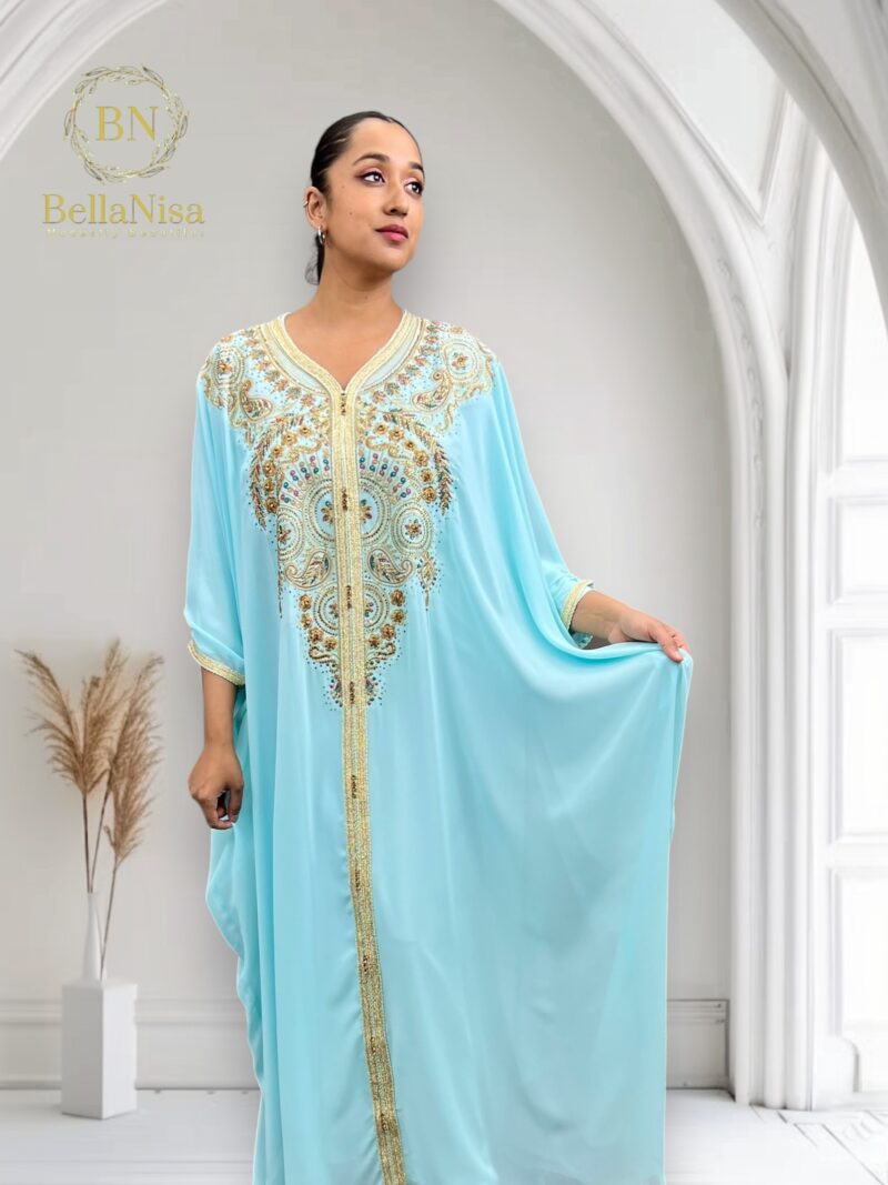 Farah Abaya Kaftan Blue