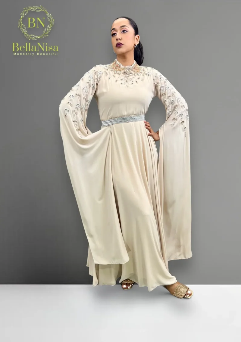 Girl Wear Janaan Morrocan Kaftan Dress